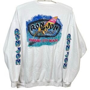Vintage Ron Jon Surf Shop Panama City Beach Sweatshirt Mens XL Graphic Pullover
